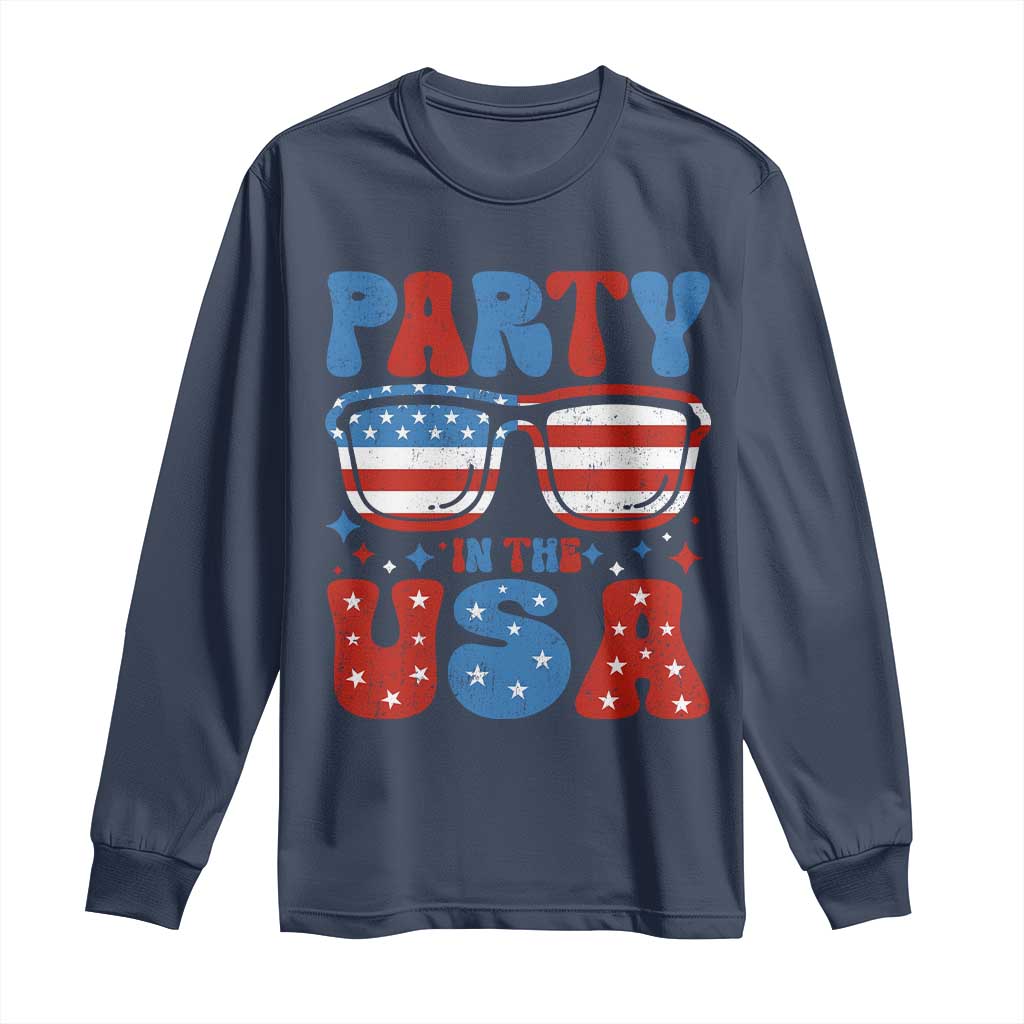 Party in The USA Long Sleeve Shirt 4th of July Independence Day - Wonder Print Shop