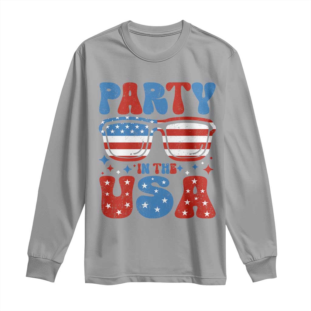 Party in The USA Long Sleeve Shirt 4th of July Independence Day - Wonder Print Shop