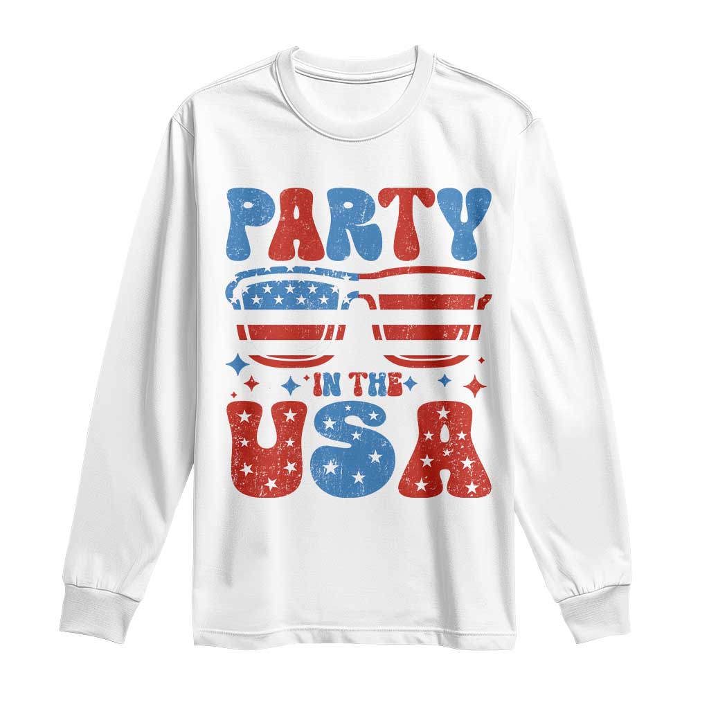 Party in The USA Long Sleeve Shirt 4th of July Independence Day - Wonder Print Shop