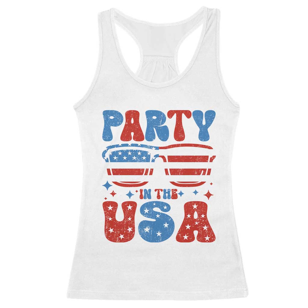 Party in The USA Racerback Tank Top 4th of July Independence Day - Wonder Print Shop