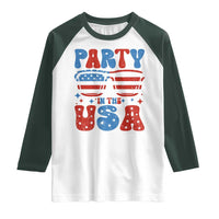 Party in The USA Raglan Shirt 4th of July Independence Day - Wonder Print Shop