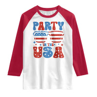 Party in The USA Raglan Shirt 4th of July Independence Day - Wonder Print Shop