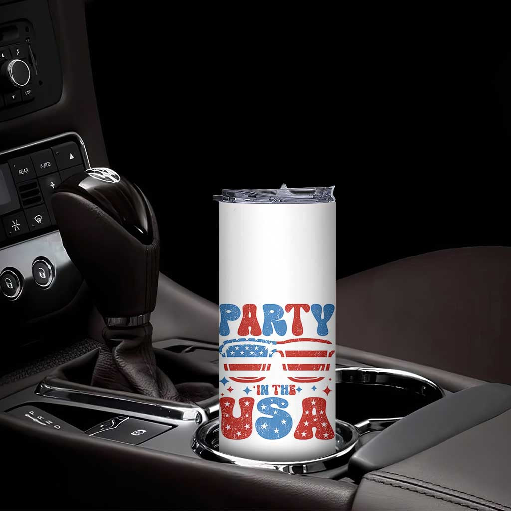 Party in The USA Skinny Tumbler 4th of July Independence Day - Wonder Print Shop