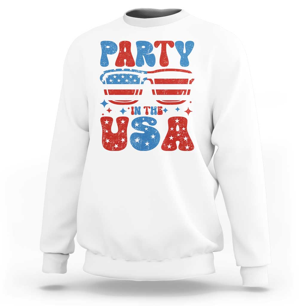 Party in The USA Sweatshirt 4th of July Independence Day - Wonder Print Shop