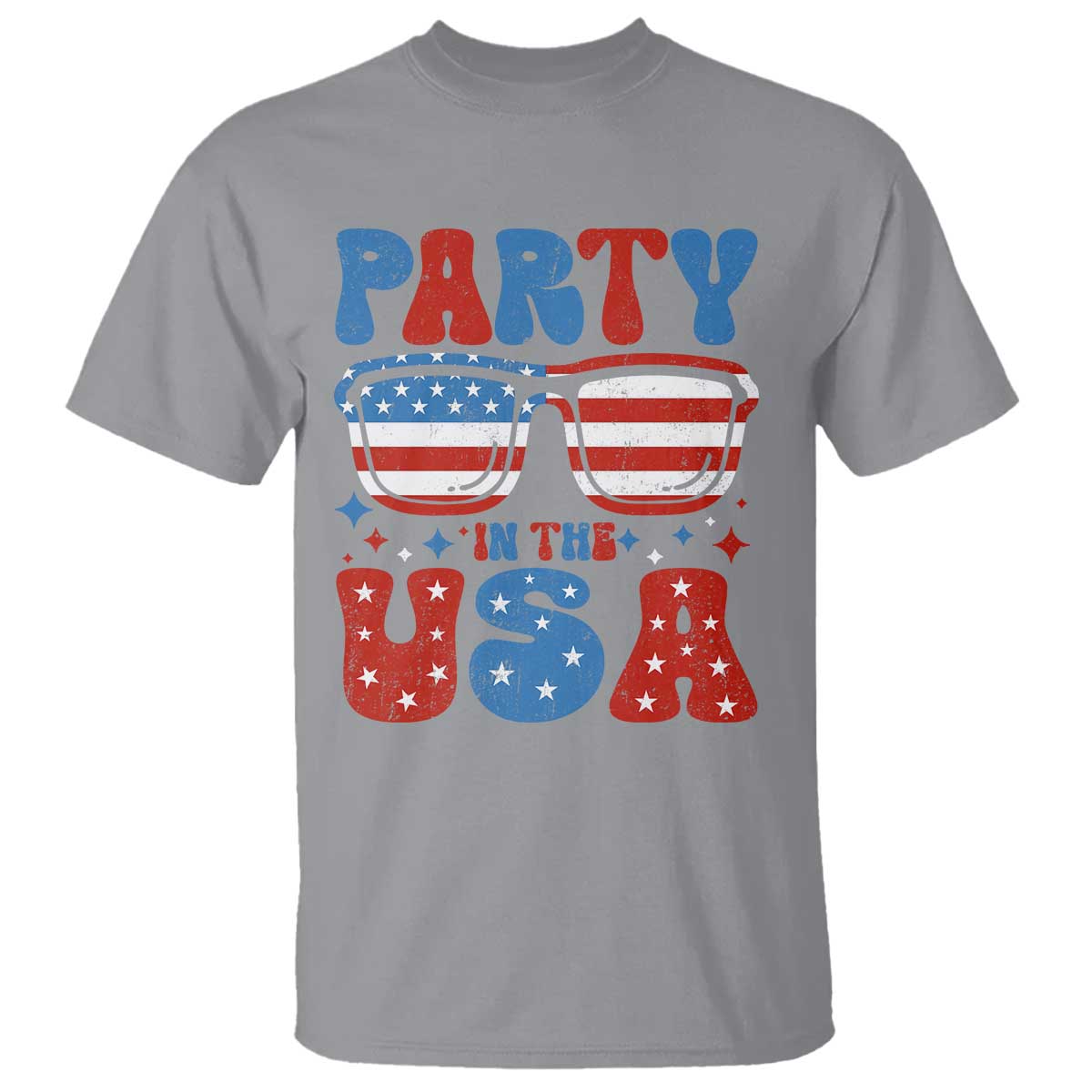 Party in The USA T Shirt 4th of July Independence Day - Wonder Print Shop