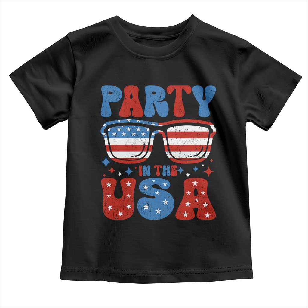 Party in The USA Toddler T Shirt 4th of July Independence Day - Wonder Print Shop
