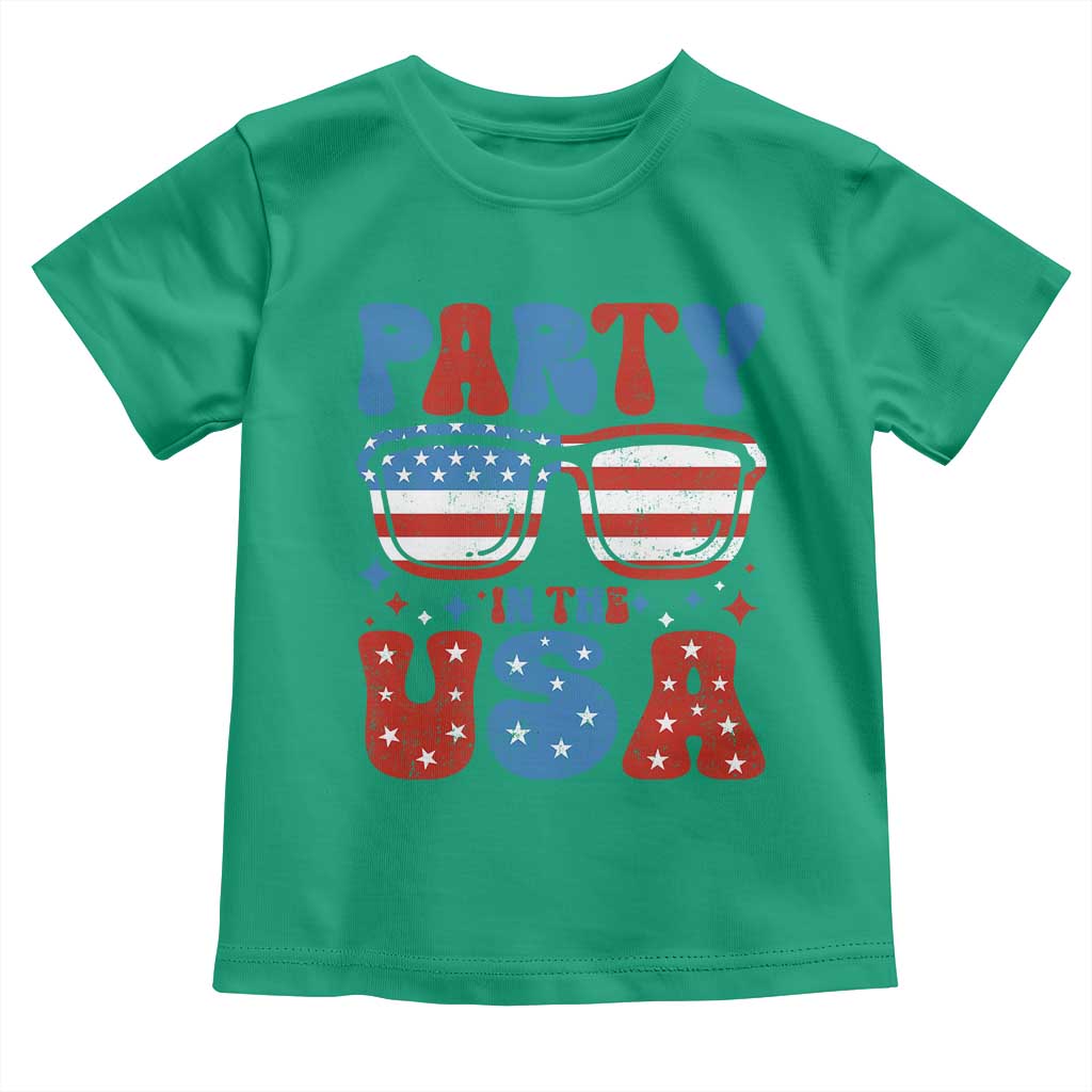 Party in The USA Toddler T Shirt 4th of July Independence Day - Wonder Print Shop