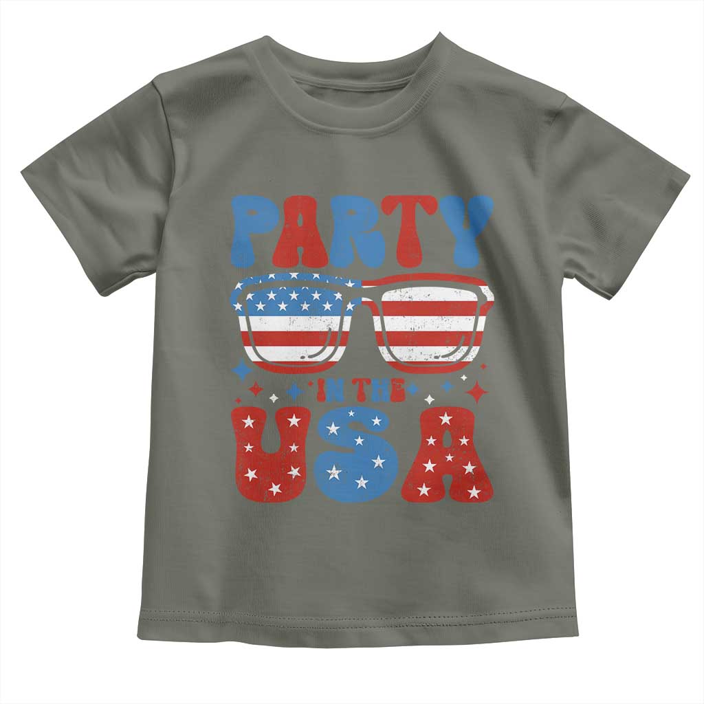 Party in The USA Toddler T Shirt 4th of July Independence Day - Wonder Print Shop