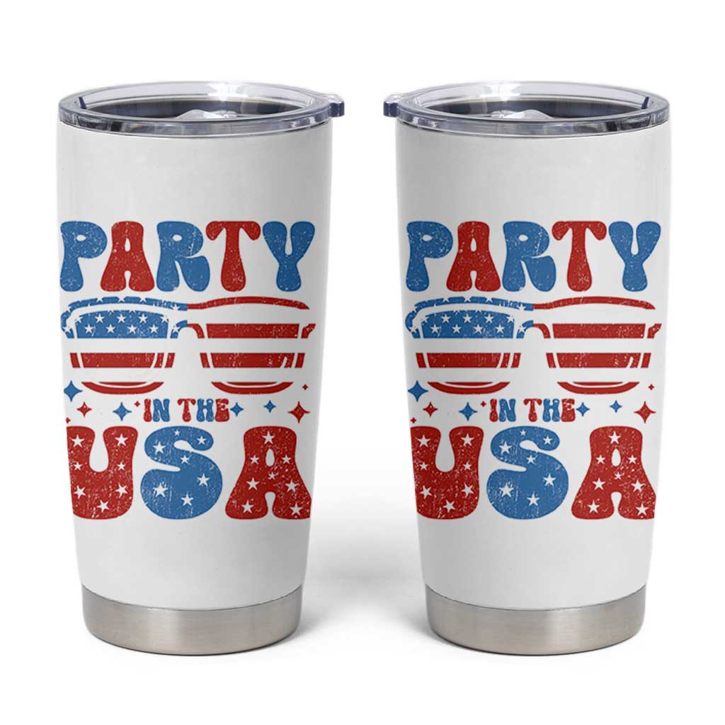 Party in The USA Tumbler Cup 4th of July Independence Day - Wonder Print Shop