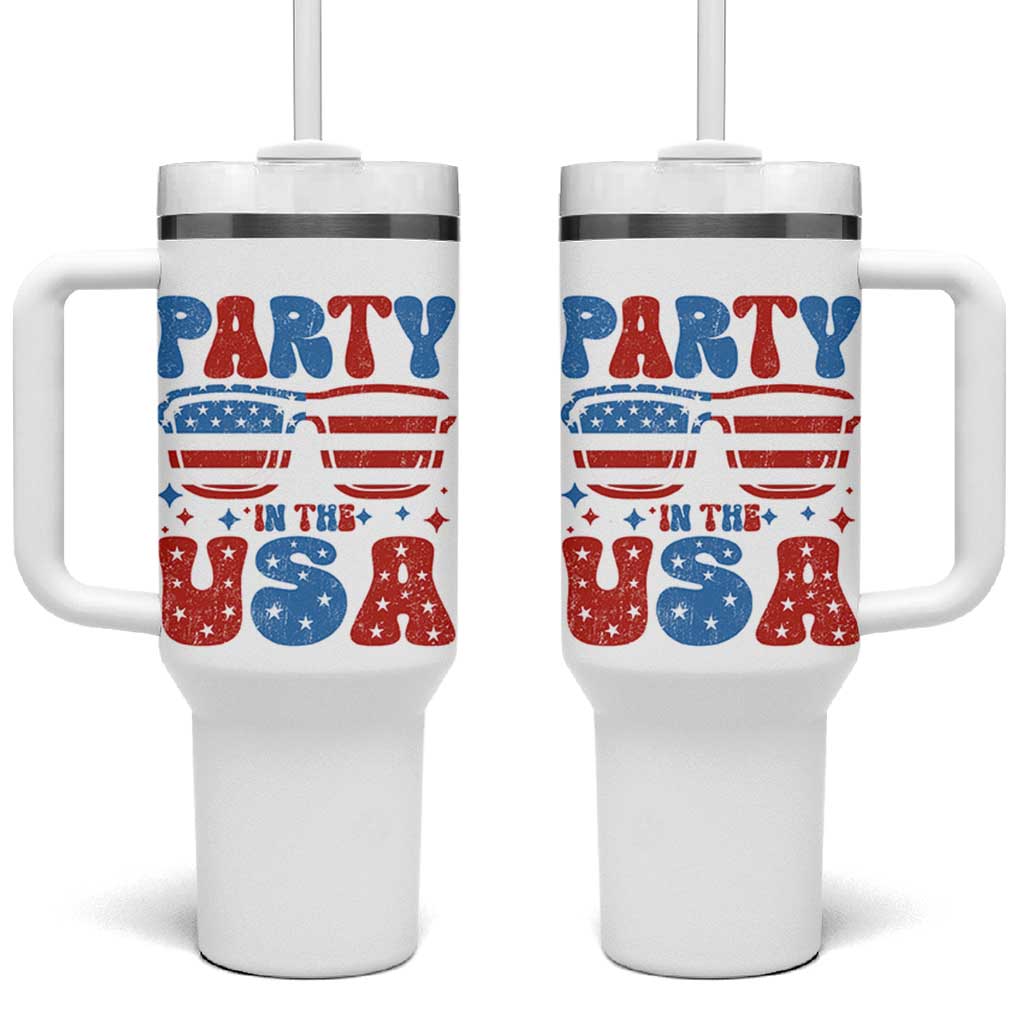 Party in The USA Tumbler With Handle 4th of July Independence Day - Wonder Print Shop