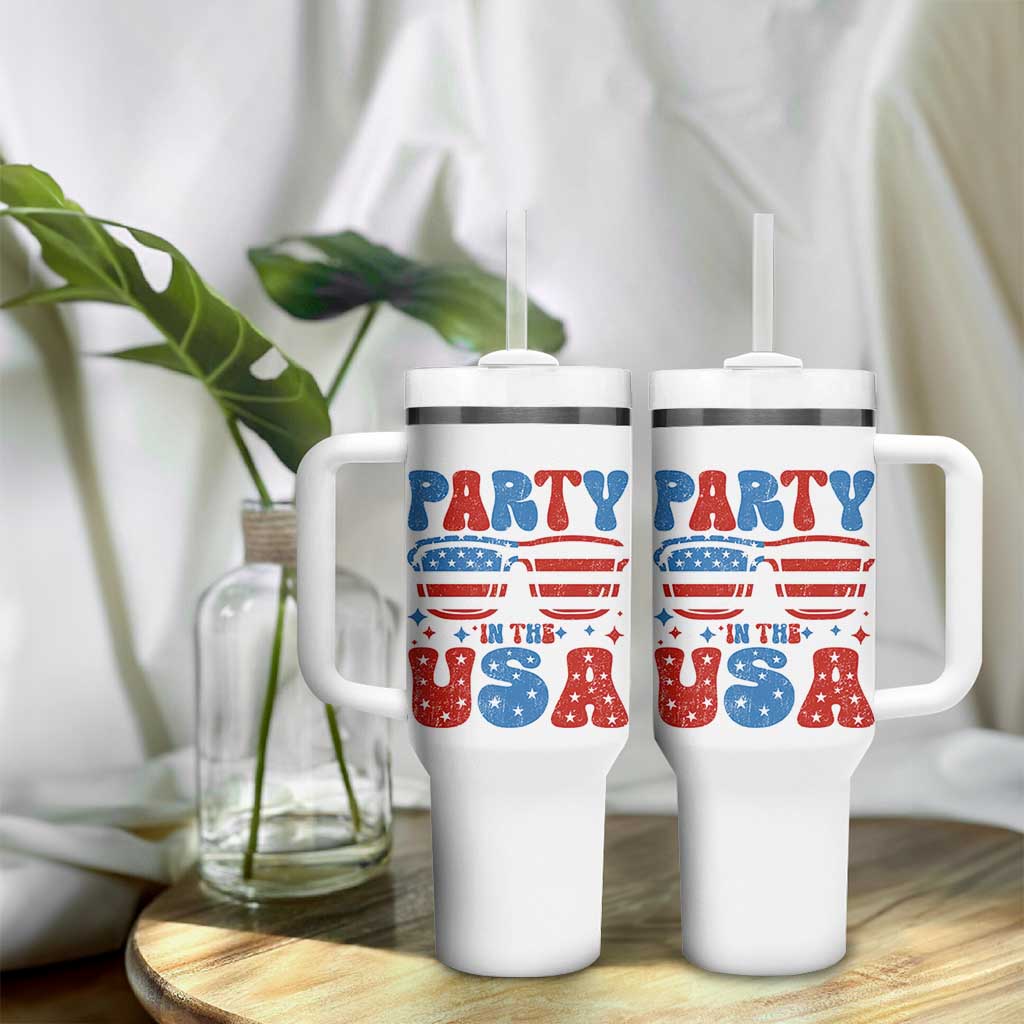 Party in The USA Tumbler With Handle 4th of July Independence Day - Wonder Print Shop