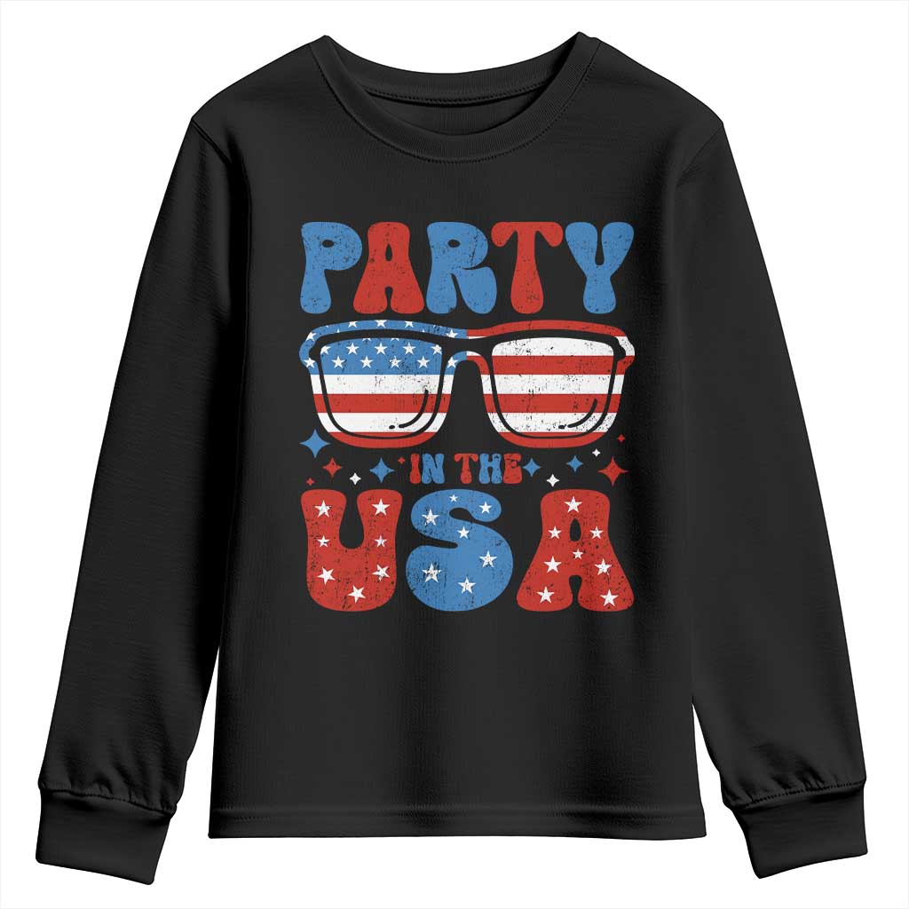Party in The USA Youth Sweatshirt 4th of July Independence Day - Wonder Print Shop