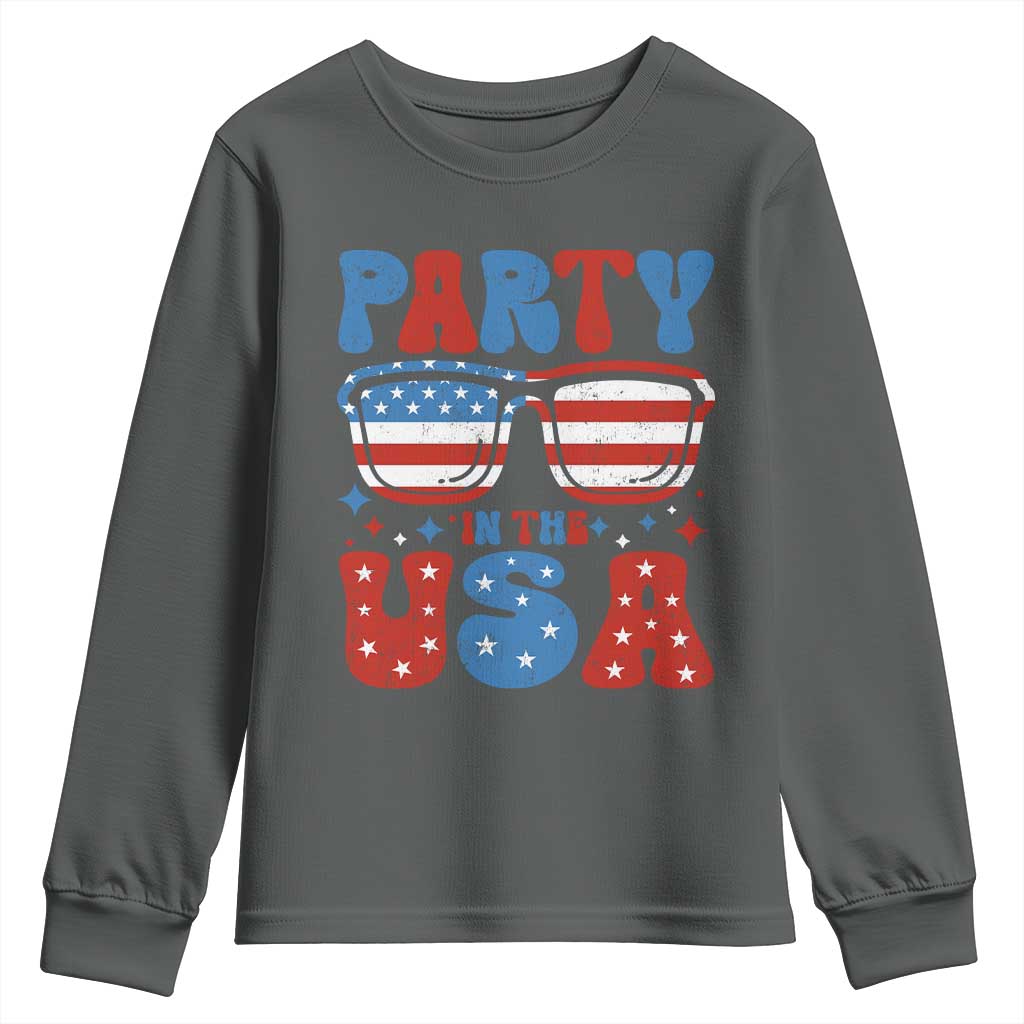 Party in The USA Youth Sweatshirt 4th of July Independence Day - Wonder Print Shop