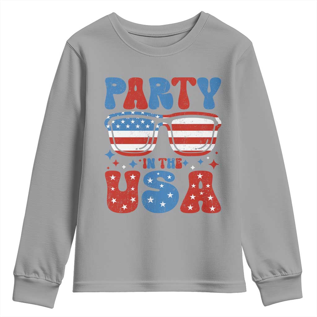 Party in The USA Youth Sweatshirt 4th of July Independence Day - Wonder Print Shop