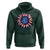 Sunflower American Flag Hoodie Floral USA 4th of July Merica - Wonder Print Shop