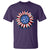 Sunflower American Flag T Shirt Floral USA 4th of July Merica - Wonder Print Shop