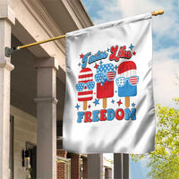 4th of July American Flag Popsicle Garden Flag Tastes Like Freedom Patriotic Funny - Wonder Print Shop