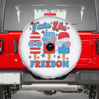 4th of July American Flag Popsicle Spare Tire Cover Tastes Like Freedom Patriotic Funny - Wonder Print Shop