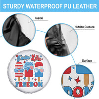 4th of July American Flag Popsicle Spare Tire Cover Tastes Like Freedom Patriotic Funny - Wonder Print Shop