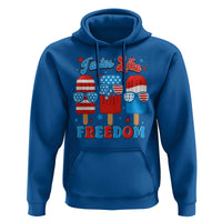 4th of July American Flag Popsicle Hoodie Tastes Like Freedom Patriotic Funny - Wonder Print Shop