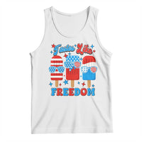 4th of July American Flag Popsicle Tank Top Tastes Like Freedom Patriotic Funny - Wonder Print Shop