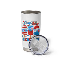 4th of July American Flag Popsicle Tumbler Cup Tastes Like Freedom Patriotic Funny - Wonder Print Shop