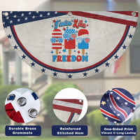 4th of July American Flag Popsicle Patriotic Fan Flag Tastes Like Freedom Funny
