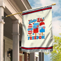 4th of July American Flag Popsicle Garden Flag Tastes Like Freedom Patriotic Funny