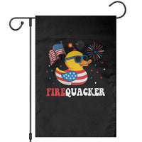 Funny July 4th Garden Flag Patriotic Duck Firequacker American Flag - Wonder Print Shop