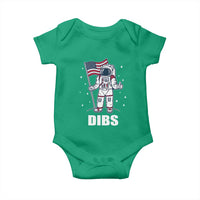 Funny Astronaut Dibs Moon Landing Baby Onesie Patriotic Space USA Meme for 4th of July - Wonder Print Shop