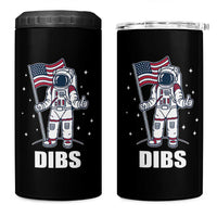 Funny Astronaut Dibs Moon Landing 4 in 1 Can Cooler Tumbler Patriotic Space USA Meme for 4th of July - Wonder Print Shop