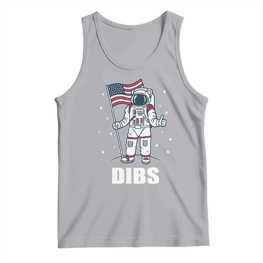 Funny Astronaut Dibs Moon Landing Tank Top Patriotic Space USA Meme for 4th of July - Wonder Print Shop