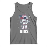 Funny Astronaut Dibs Moon Landing Tank Top Patriotic Space USA Meme for 4th of July - Wonder Print Shop
