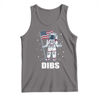 Funny Astronaut Dibs Moon Landing Tank Top Patriotic Space USA Meme for 4th of July - Wonder Print Shop