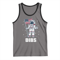 Funny Astronaut Dibs Moon Landing Tank Top Patriotic Space USA Meme for 4th of July - Wonder Print Shop