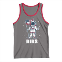 Funny Astronaut Dibs Moon Landing Tank Top Patriotic Space USA Meme for 4th of July - Wonder Print Shop