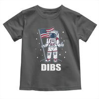 Funny Astronaut Dibs Moon Landing Toddler T Shirt Patriotic Space USA Meme for 4th of July - Wonder Print Shop