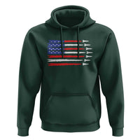 USA Flag Rocket Hoodie Patriotic Space Red White Blue 4th of July - Wonder Print Shop