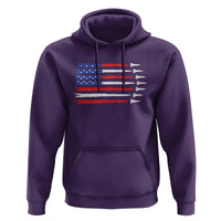 USA Flag Rocket Hoodie Patriotic Space Red White Blue 4th of July - Wonder Print Shop