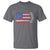 USA Flag Rocket T Shirt Patriotic Space Red White Blue 4th of July - Wonder Print Shop