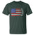 USA Flag Rocket T Shirt Patriotic Space Red White Blue 4th of July - Wonder Print Shop