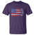 USA Flag Rocket T Shirt Patriotic Space Red White Blue 4th of July - Wonder Print Shop