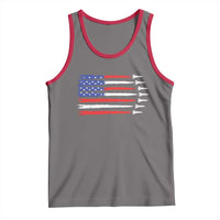 USA Flag Rocket Tank Top Patriotic Space Red White Blue 4th of July - Wonder Print Shop
