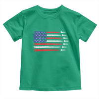 USA Flag Rocket Toddler T Shirt Patriotic Space Red White Blue 4th of July - Wonder Print Shop