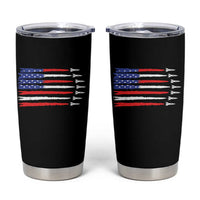 USA Flag Rocket Tumbler Cup Patriotic Space Red White Blue 4th of July - Wonder Print Shop