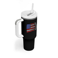 USA Flag Rocket Tumbler With Handle Patriotic Space Red White Blue 4th of July - Wonder Print Shop