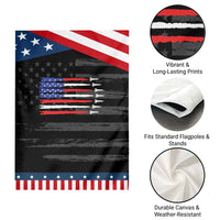 USA Flag Rocket Garden Flag Patriotic Space Red White Blue 4th of July