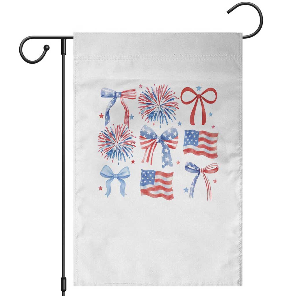 Coquette 4th Of July Garden Flag Patriotic Bow American Flag - Wonder Print Shop