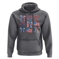 Coquette 4th Of July Hoodie Patriotic Bow American Flag - Wonder Print Shop