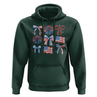 Coquette 4th Of July Hoodie Patriotic Bow American Flag - Wonder Print Shop